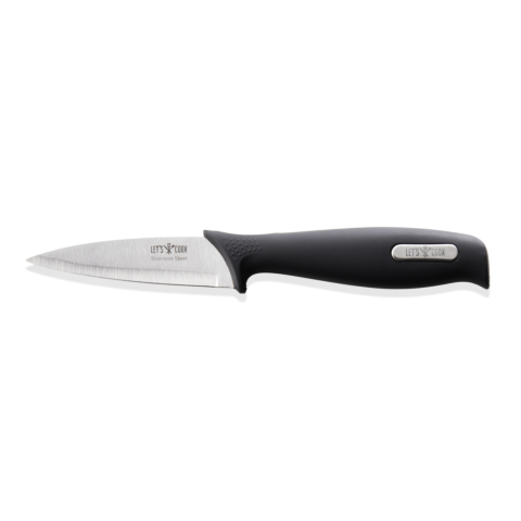 Schälmesser LET´S COOK Knife, 19 cm, Edelstahl, Gummi