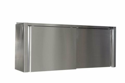 SARO Edelstahlhängeschrank - Tiefe 400 mm, 1400mm-Gastro-Germany