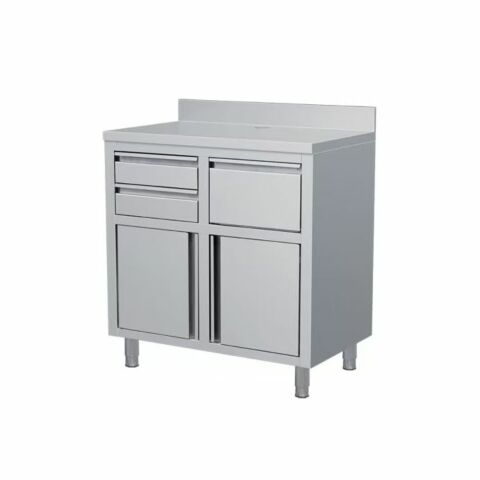 Edelstahl Kaffee Arbeitstisch 1000×600 mm