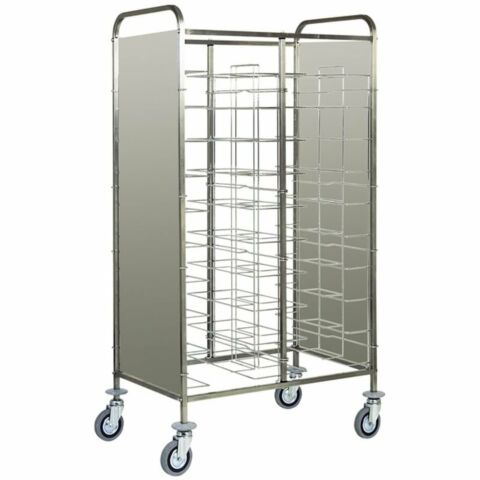 Abräumwagen 950 für 20 Tabletts oder GN Tabletts mit Seitenwand
