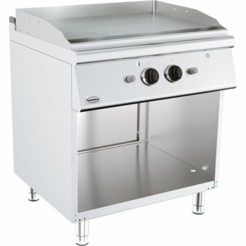 CombiSteel Gas Grillplatte glatt 13kW, 800x700x900mm