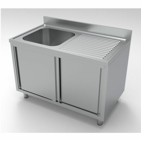 Spültisch Schiebetüren 1 Links 1200