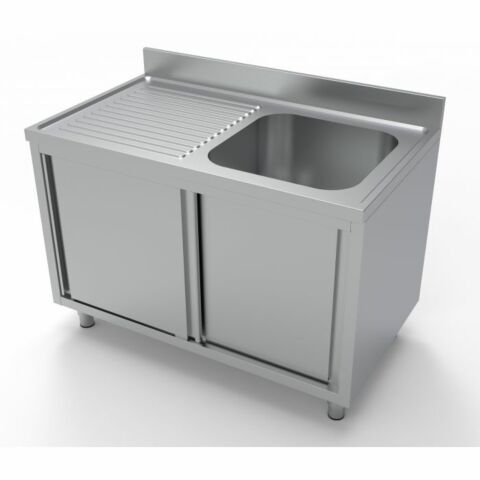 Spültisch Schiebetüren 1 Rechts 1200