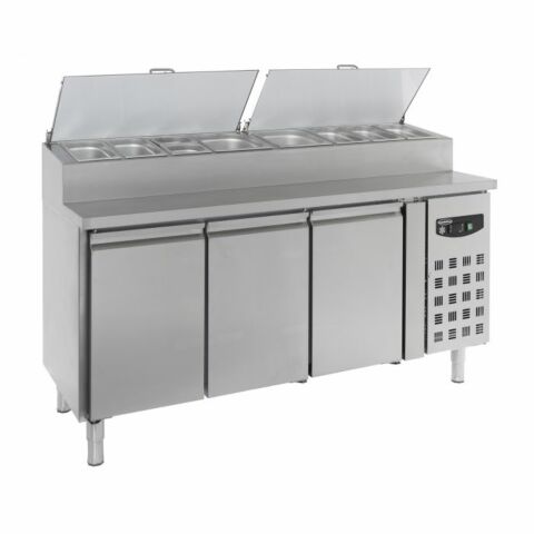 Pizzakühltisch, 3 Türen, 1795x700x1085mm