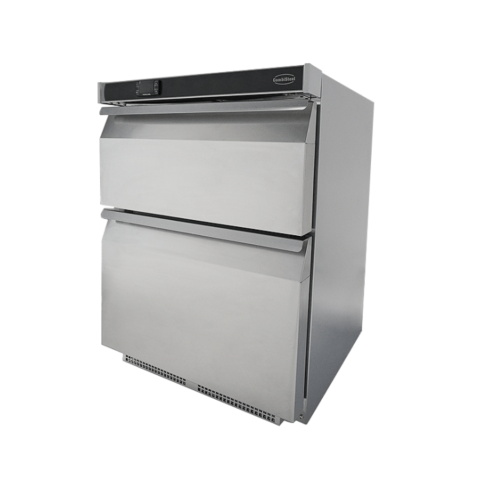 Combisteel Kühlschrank RFS 2 Schubladen Edelstahl 600 mm