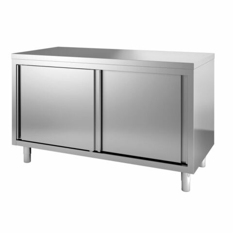 Arbeitstisch 700 mm mit Schiebetüren 1400 mm