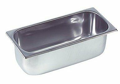 Edelstahlbehälter für Speise-Eisvitrinen 5 Liter