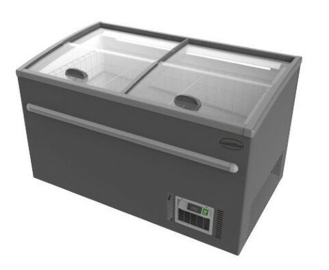 SUPERMARKT Tiefkühltruhe CS grau, Breite 1450 mm