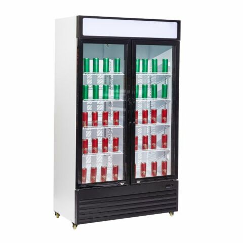 Kühlschrank BEZ-750 GD mit 2 Glastüren 750 L, Breite 1120mm