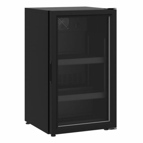 Kühlschrank Tischmodel Glastür 136L Schwarz