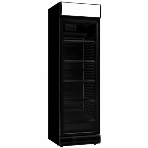 Kühlschrank 1 Glastür Schwarz