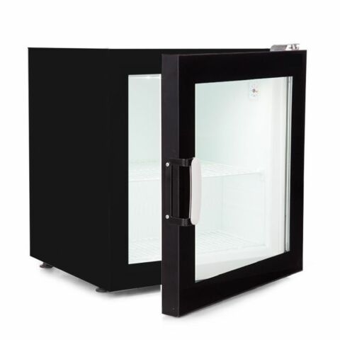 Combisteel Tisch-Tiefkühlschrank Glastür für Eis 73 L schwarz 542 mm