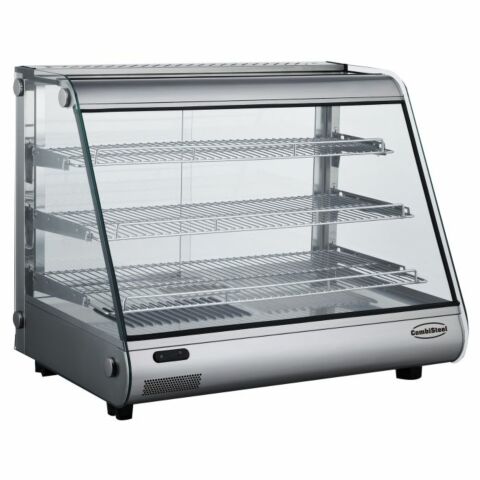 Combisteel Wärmevitrine 160 L 857 mm, LED-Beleuchtung