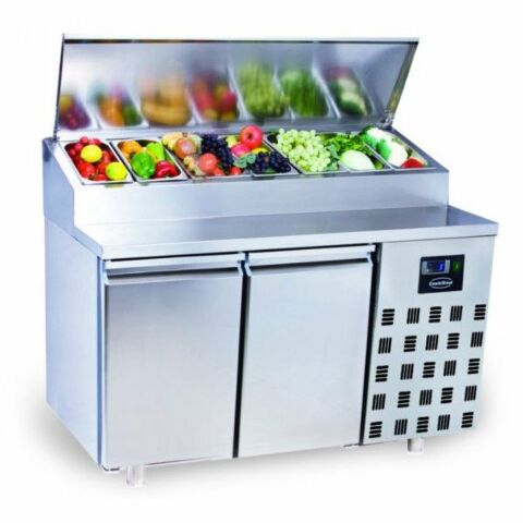 Saladette 2 Türen, 7x 1/3GN, 1400x700x1090mm