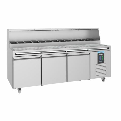 Combisteel Pizzatisch 3 Türen für 13×1/3 GN-Behälter 2370 mm