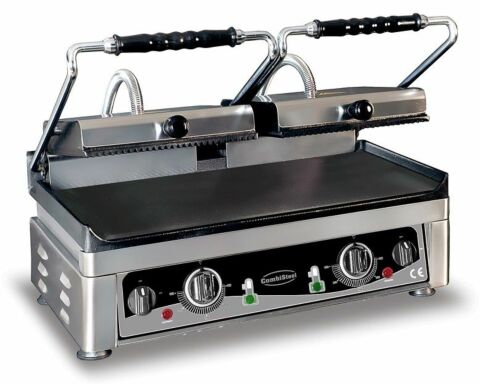 Combisteel Elektro Kontaktgrill doppelt glatt/gerillt 560 mm, Tischgerät