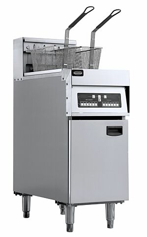 CombiSteel Elektro Fritteuse 2x 12,5 Liter, 18kW, 400x800x1180mm