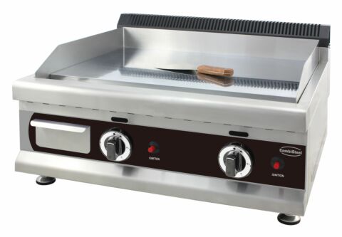 Profi Gas-Grillplatte Chrom 650 - Erdgas 2x 3kW