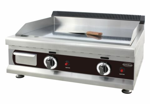 Profi Gas-Grillplatte Chrom 800 - Propan 2x 3kW