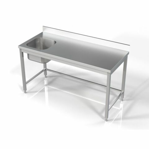 Spültisch 700 Serie, 1 Becken links, 1600x700x850 mm, Edelstahl