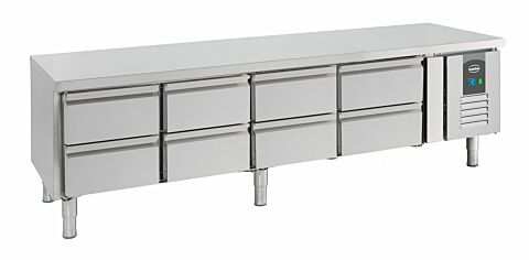 Unterbaukühltisch CS mit 4 Schubladen, 2000x700x650mm