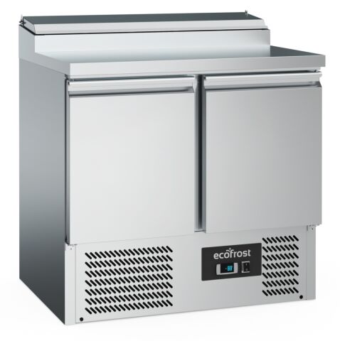 ecoFrost Edelstahl Saladette 2 Türen 5x 1/6GN Behälter
