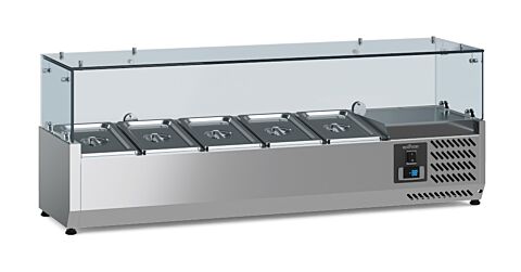 ecoFrost Aufsatzkühlvitrine für 5x 1/4 GN