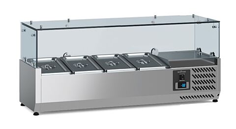 ecoFrost Aufsatzkühlvitrine für 4x 1/3 GN