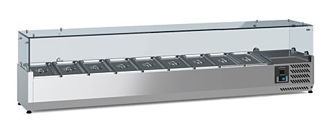 ecoFrost Aufsatzkühlvitrine für 9x 1/3 GN