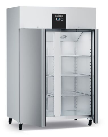 ecoFrost Edelstahl Tiefkühlschrank RFS 1200 Liter statisch