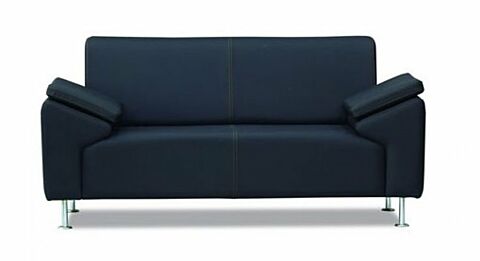 TREND Sofa 2 Sitzer Schwarz-Gastro-Germany