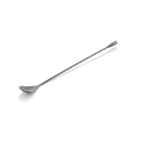 Barlöffel Twisted Classic NOCTURN, 30 cm, gun metal, Chromnickelstahl 18/8