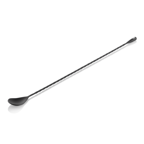 Barlöffel Twisted Classic NOCTURN, 40 cm, schwarz matt, Chromnickelstahl 18/8