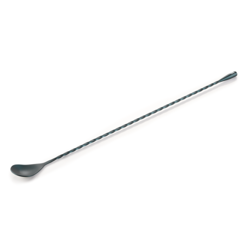 Barlöffel Twisted Classic NOCTURN, 40 cm, blau matt, Chromnickelstahl 18/8