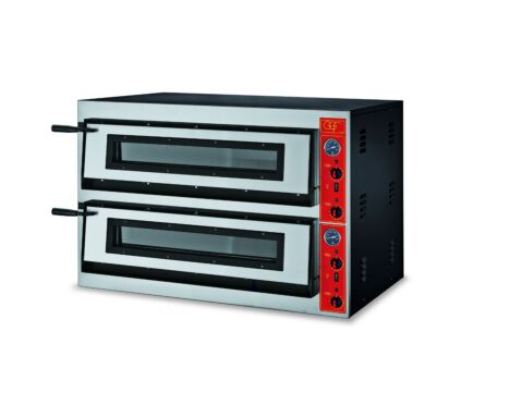 GGF Profi Pizzaofen 2 BackKammer, 12.8 kW, 1150x735x750mm, für 12x Ø30cm Pizzen