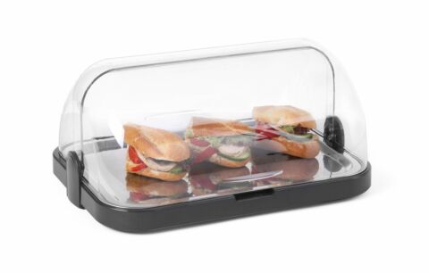 Rolltop-Vitrine Präsenter gekühlt 440x320x(H)205 mm