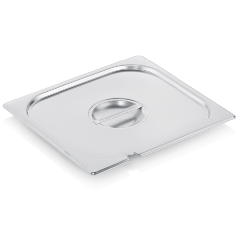GN Deckel GN SELECT 2/3, mit Löffelaussparung, Chromnickelstahl 18/8