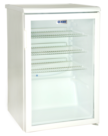 KBS Glastürkühlschrank K 140G weiß, 130L