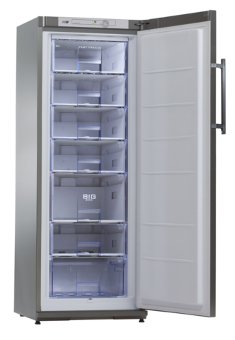 KBS Tiefkühlschrank TK 311 silver, 600x620x1630mm
