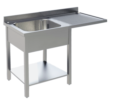 Spülcenter 1 Becken links Breite 120cm