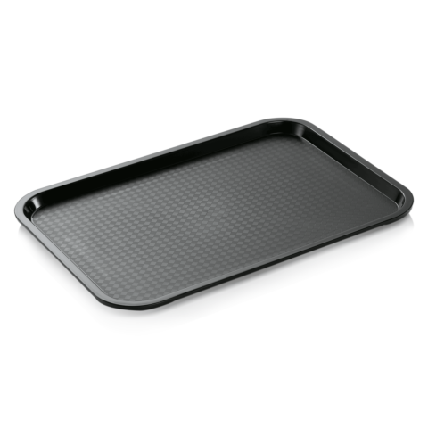 Tablett FAST FOOD, 35 x 27 x 2 cm, schwarz, Polypropylen