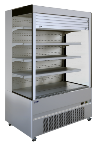 Wandkühlregal Shutter Pro 1510 mit Rolladen 2,23 kW, 1510 mm