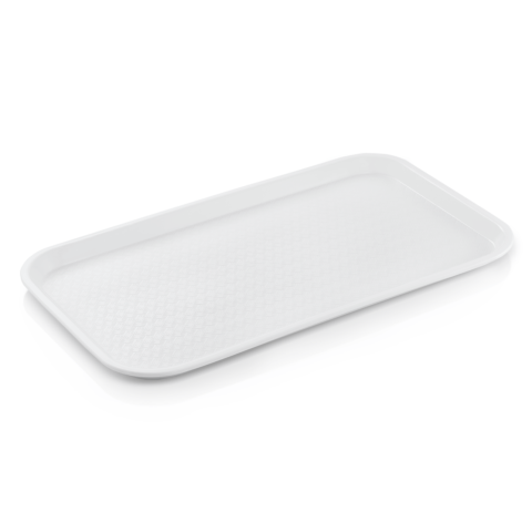 Tablett FAST FOOD GN 1/1, 53 x 32,5 x 2 cm, weiß, Polypropylen