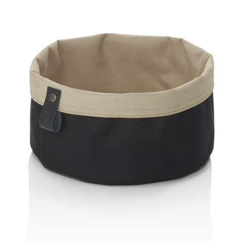 Brottasche FLIP TETRON, Ø 20 cm, Höhe 13 cm, light grey/light khaki, Tetron