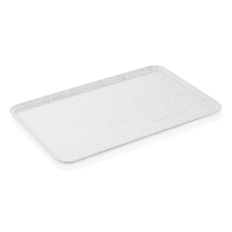 EN Tablett Tray 97, 53 x 37 cm, hellgrau mit kleinen Punkten, Polyester-Gastro-Germany