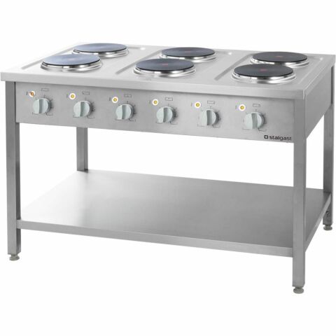 Elektroherd Serie 700- 6 Platten à 2,6 kW, 1200 x 700 x 850
