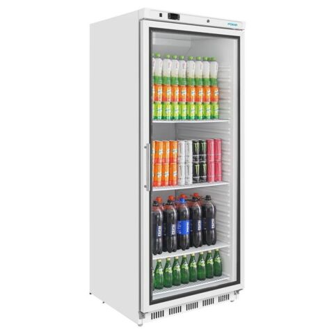 POLAR Glastür Display Flaschenkühlschrank, 600L