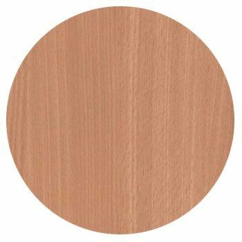 HPL-Premium Runde Tischplatte Buche Natur