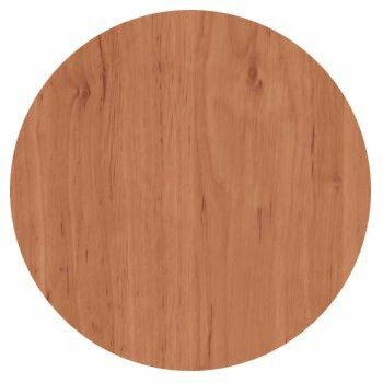 HPL-Premium Runde Tischplatte Erle Goldrot