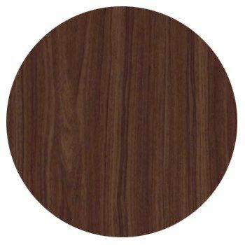 HPL-Premium Runde Tischplatte Nussbaum Standard